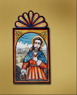 San Ysidro Labrador (St. Isadore the Plowman) by Jerry Montoya