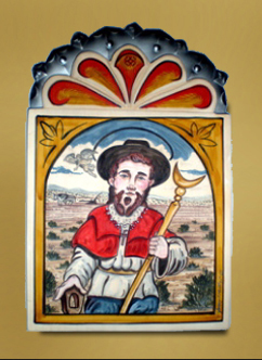 San Ysidro Labrador (St. Isadore the Ployman) by Jerry Montoya
